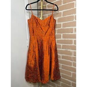 Banana Republic Aztec Print Silk Dress